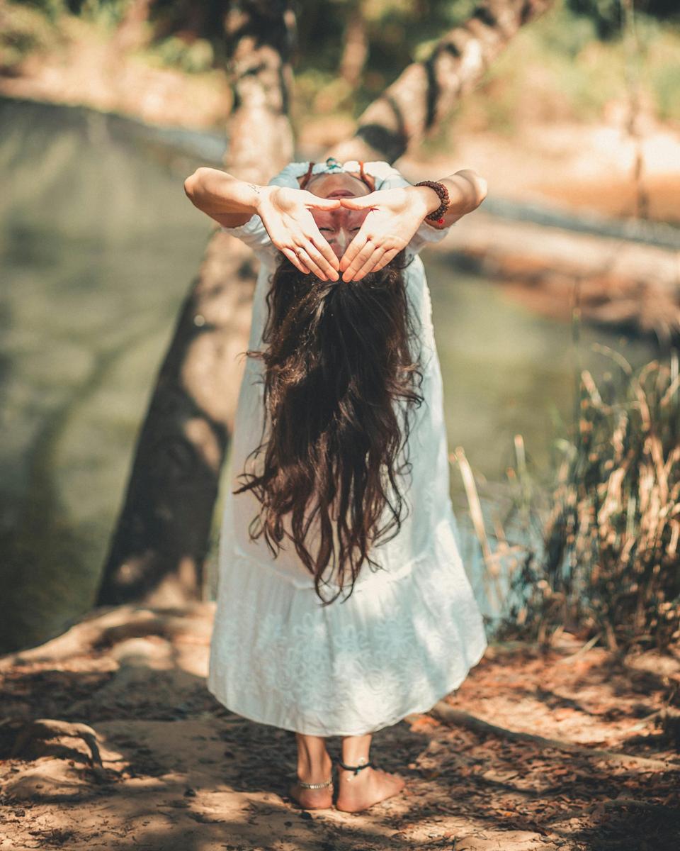Meditating person