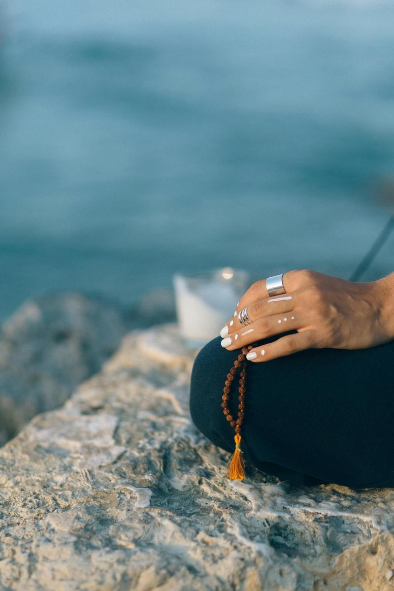 Meditating person